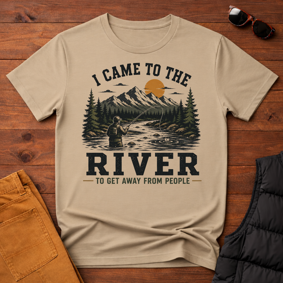 I Came To The River To Get Away From People T-Shirt