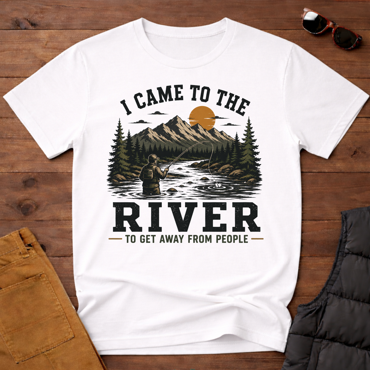 I Came To The River To Get Away From People T-Shirt