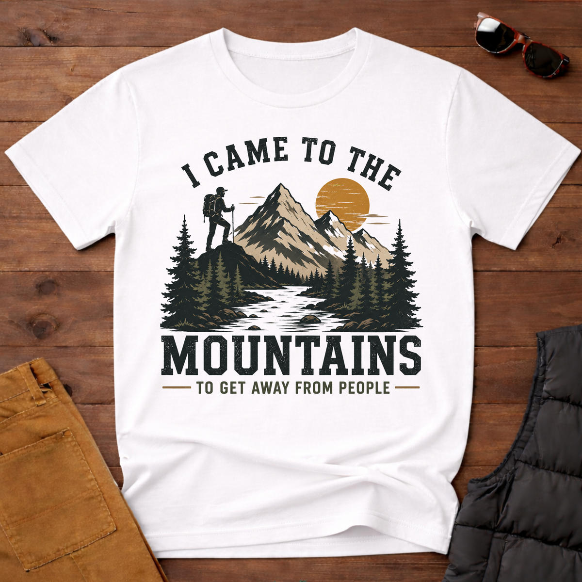 I Came To The Mountains To Get Away From People T-Shirt