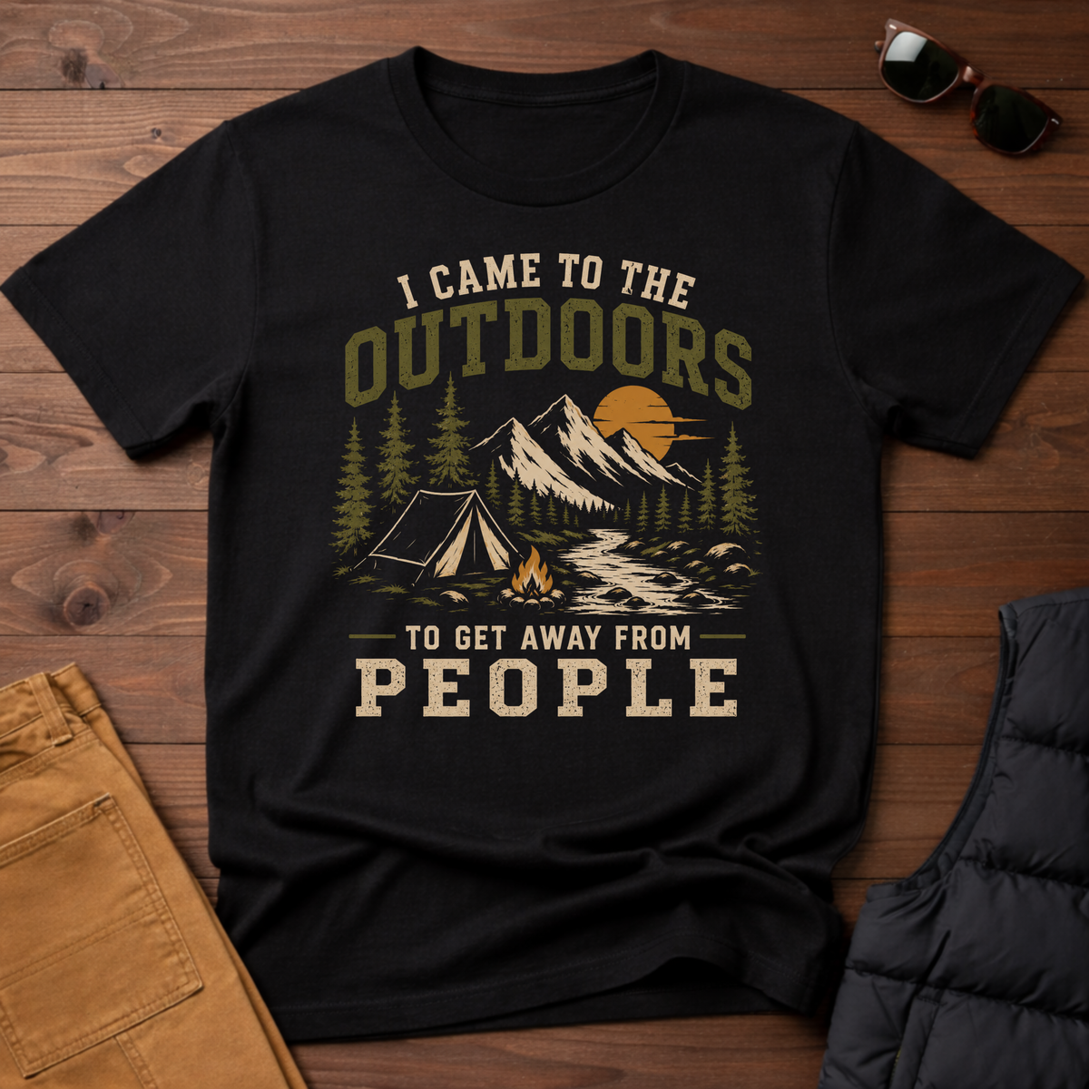I Came To The Outdoors To Get Away From People T-Shirt