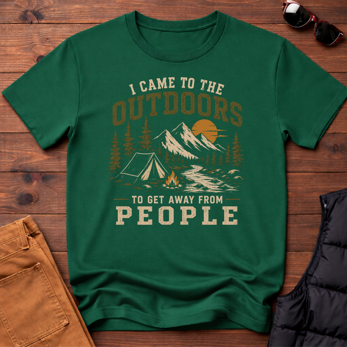 I Came To The Outdoors To Get Away From People T-Shirt