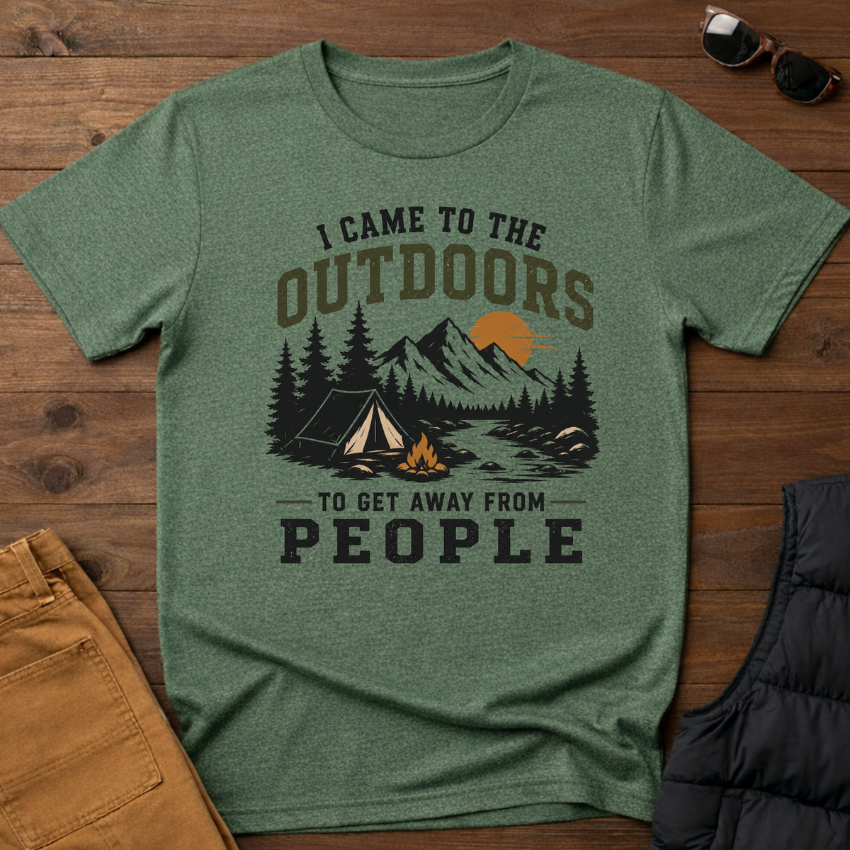 I Came To The Outdoors To Get Away From People T-Shirt
