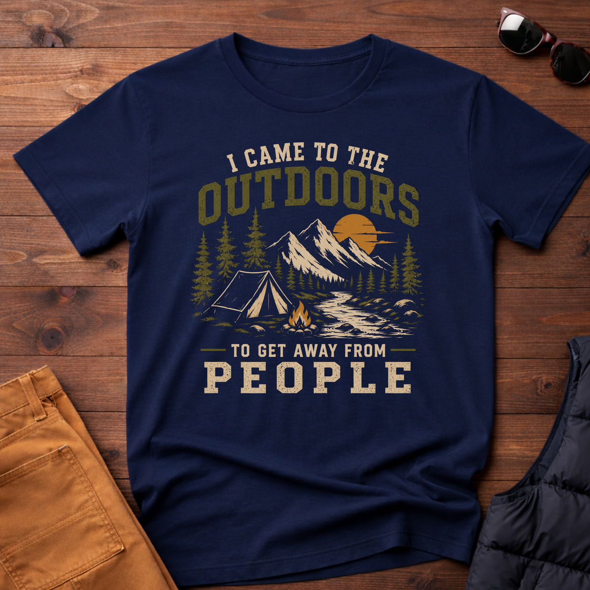 I Came To The Outdoors To Get Away From People T-Shirt