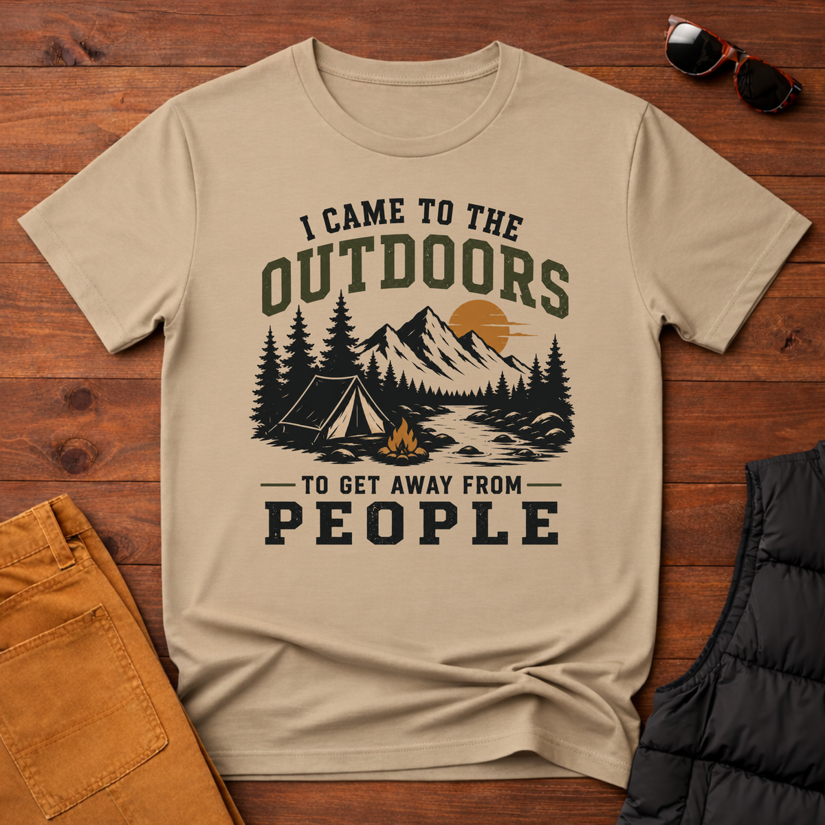 I Came To The Outdoors To Get Away From People T-Shirt