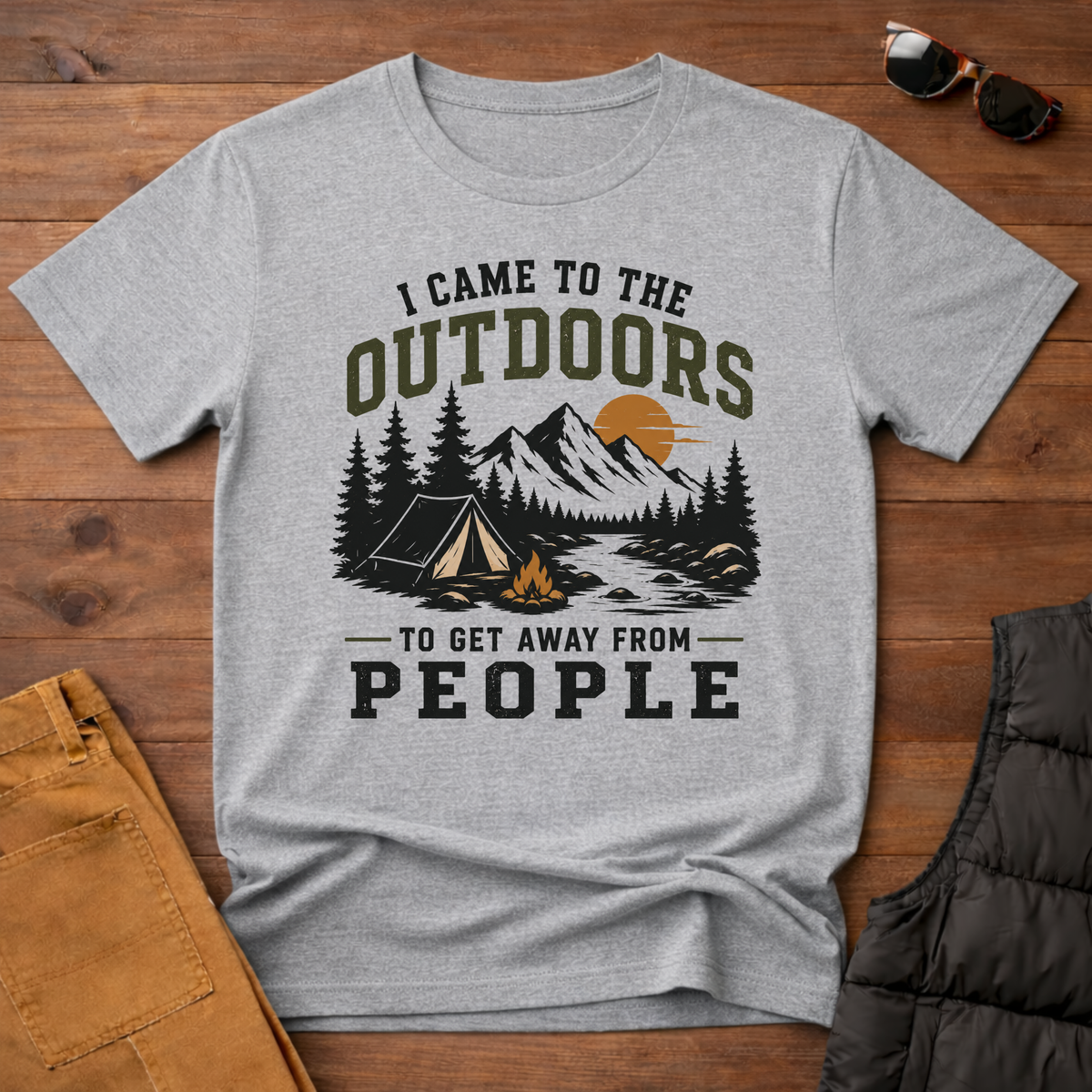 I Came To The Outdoors To Get Away From People T-Shirt