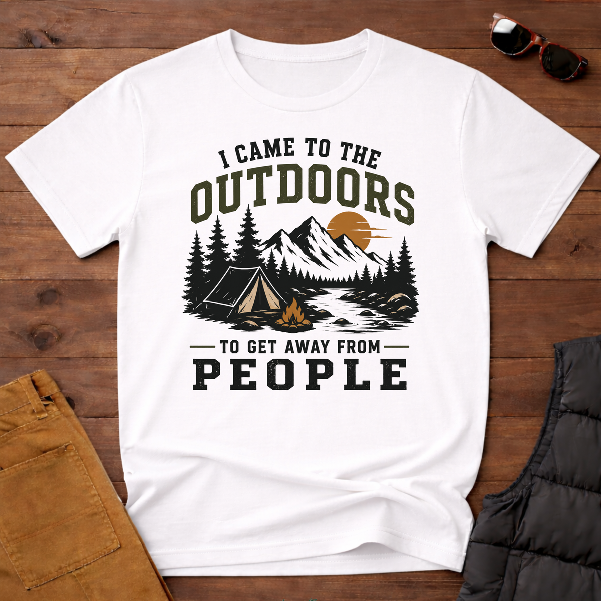 I Came To The Outdoors To Get Away From People T-Shirt