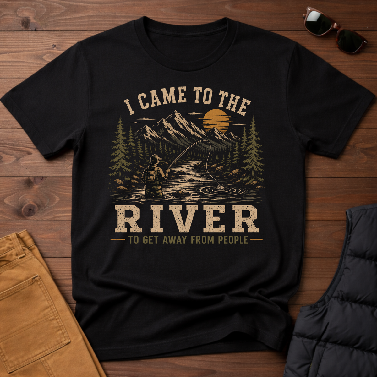 I Came To The River To Get Away From People T-Shirt