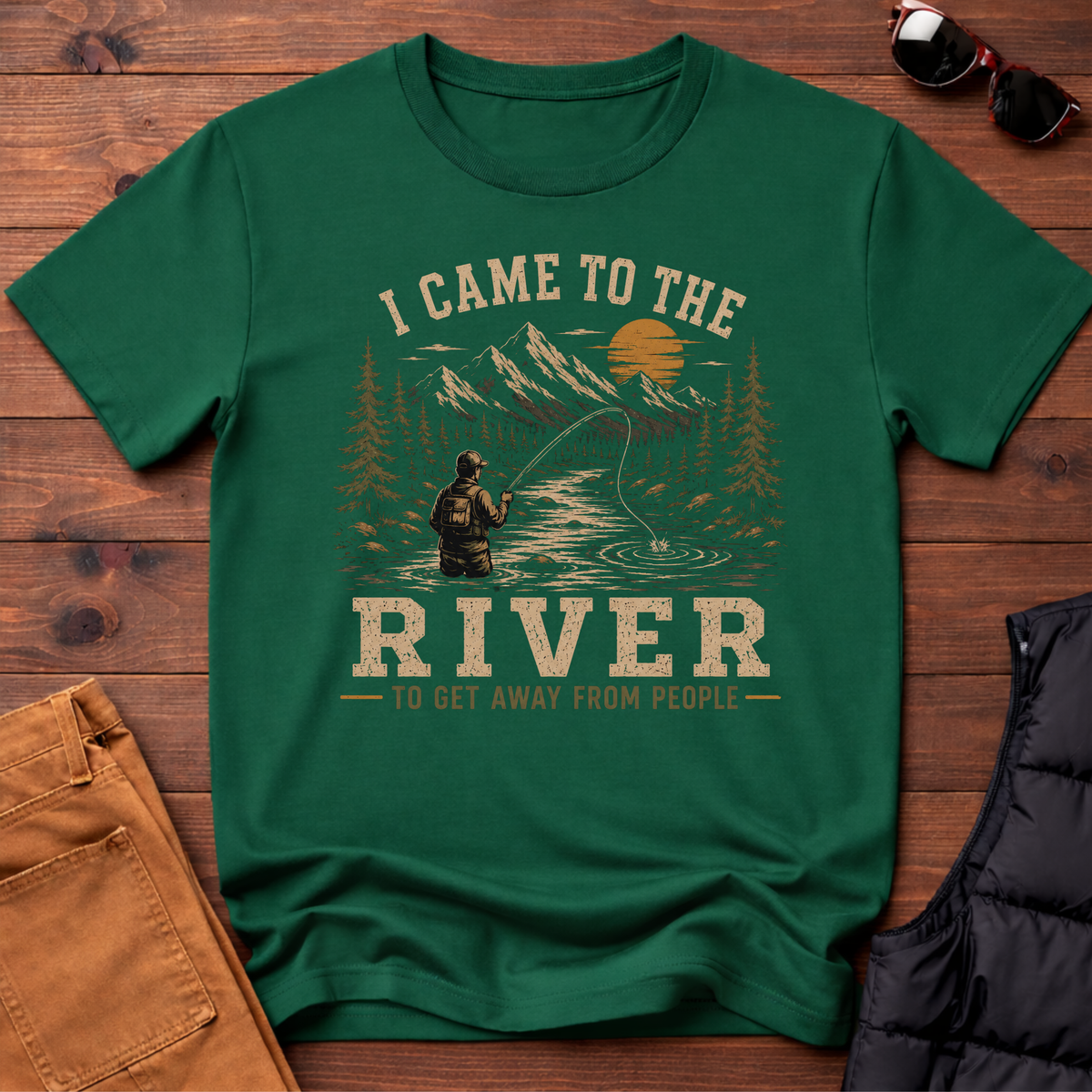 I Came To The River To Get Away From People T-Shirt