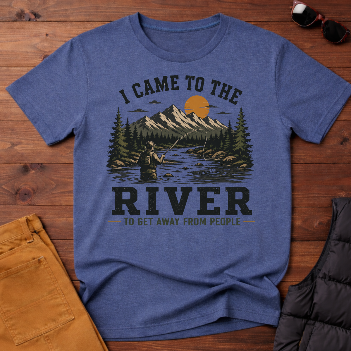 I Came To The River To Get Away From People T-Shirt