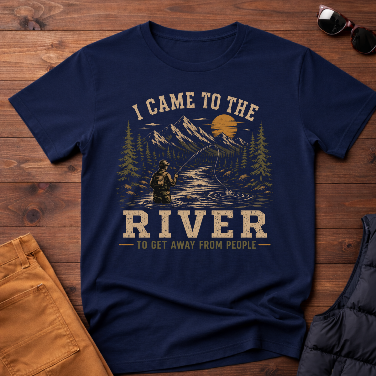 I Came To The River To Get Away From People T-Shirt