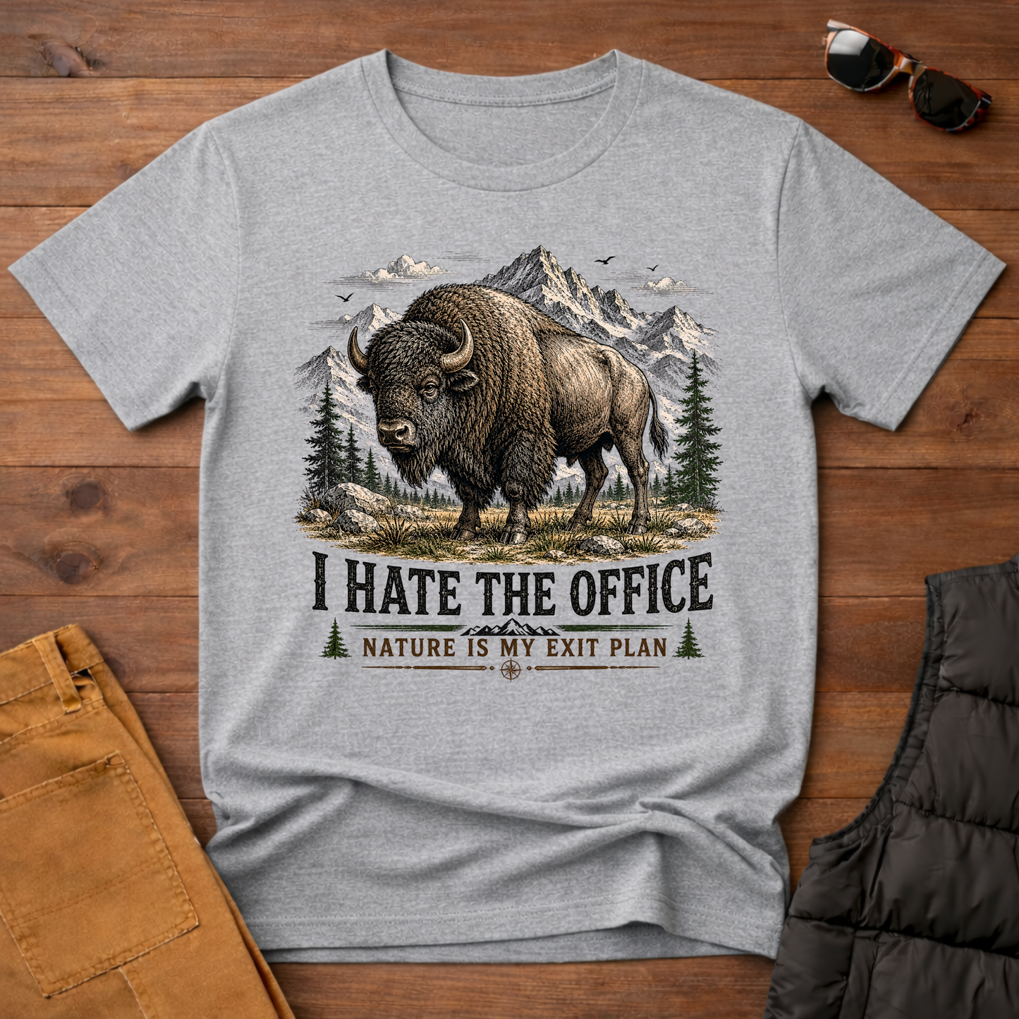 I Hate The Office Nature Is My Exit Plan T-Shirt