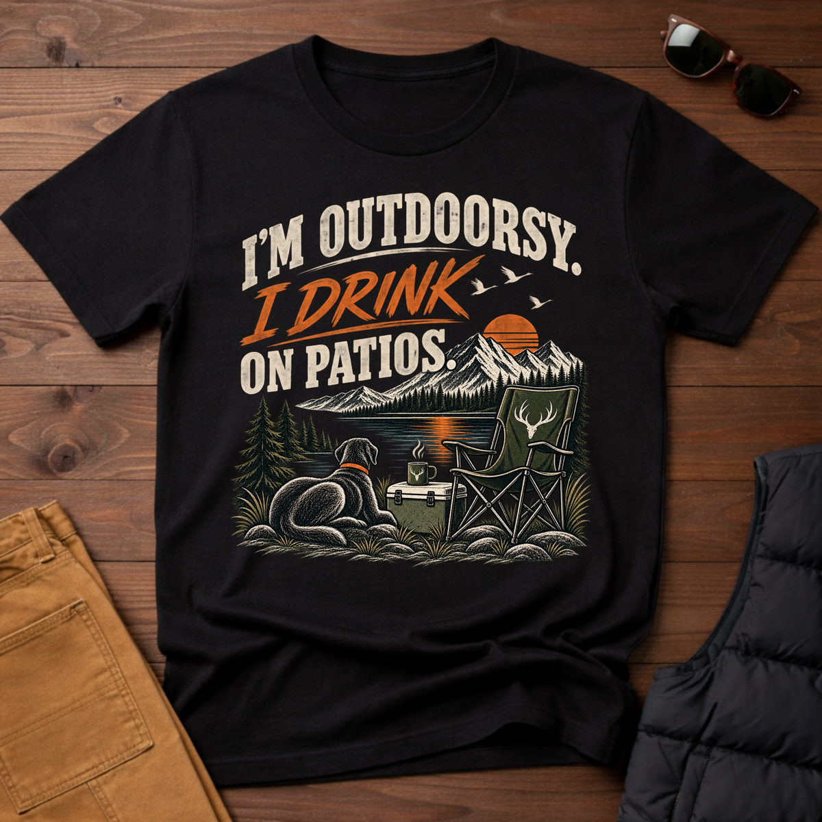 I'm Outdoorsy I Drink On Patios T-Shirt