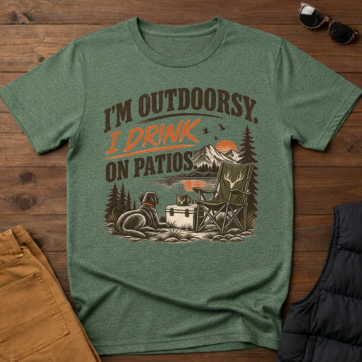 I'm Outdoorsy I Drink On Patios T-Shirt