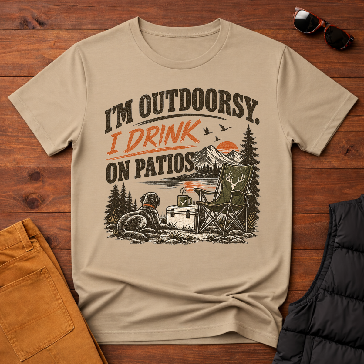 I'm Outdoorsy I Drink On Patios T-Shirt