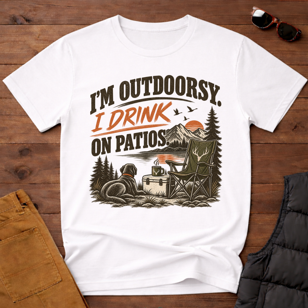 I'm Outdoorsy I Drink On Patios T-Shirt