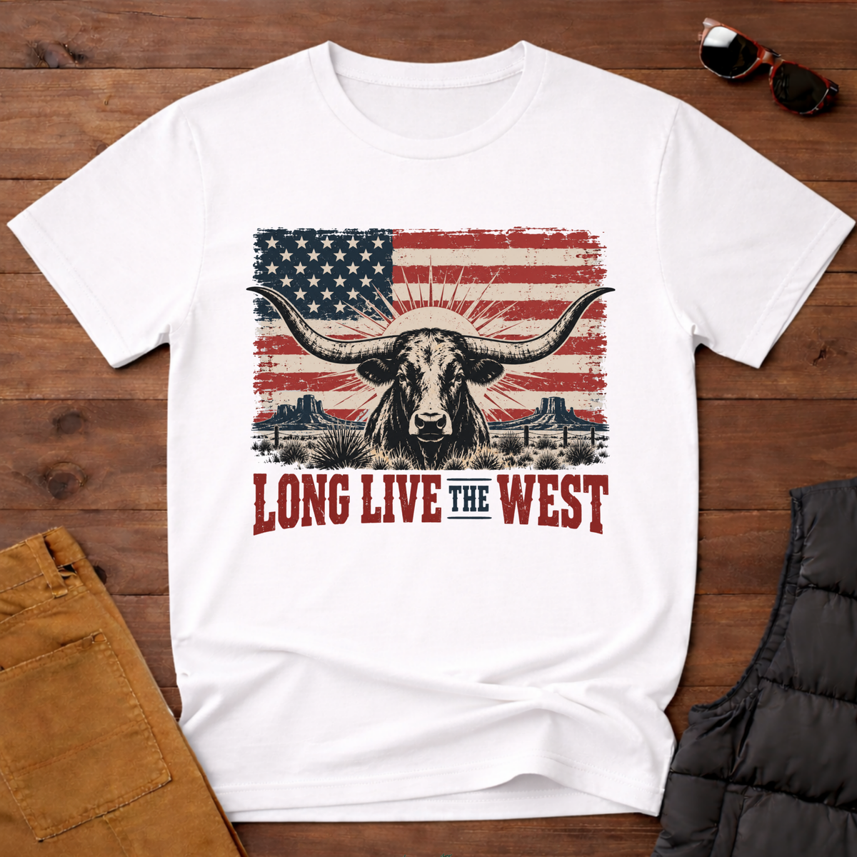 Long Live the West Longhorn Tee