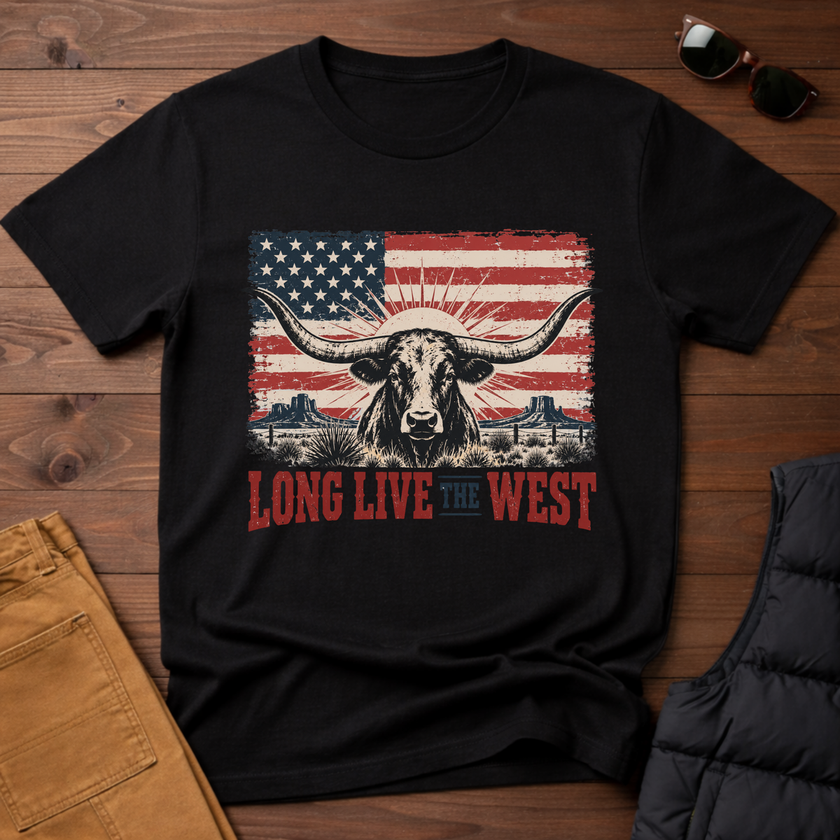 Long Live the West Longhorn Tee