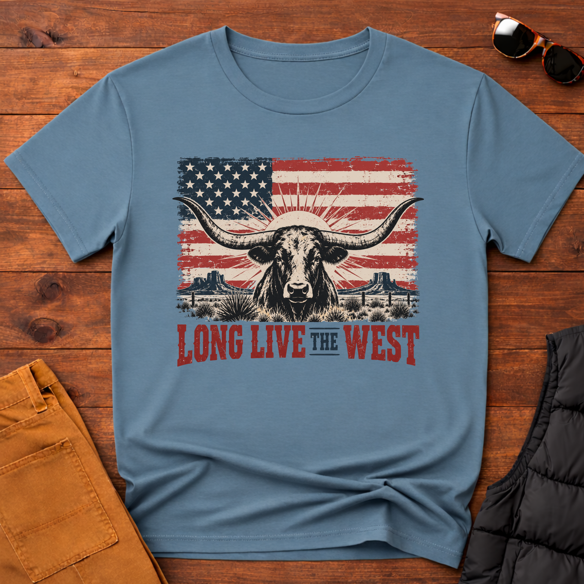 Long Live the West Longhorn Tee