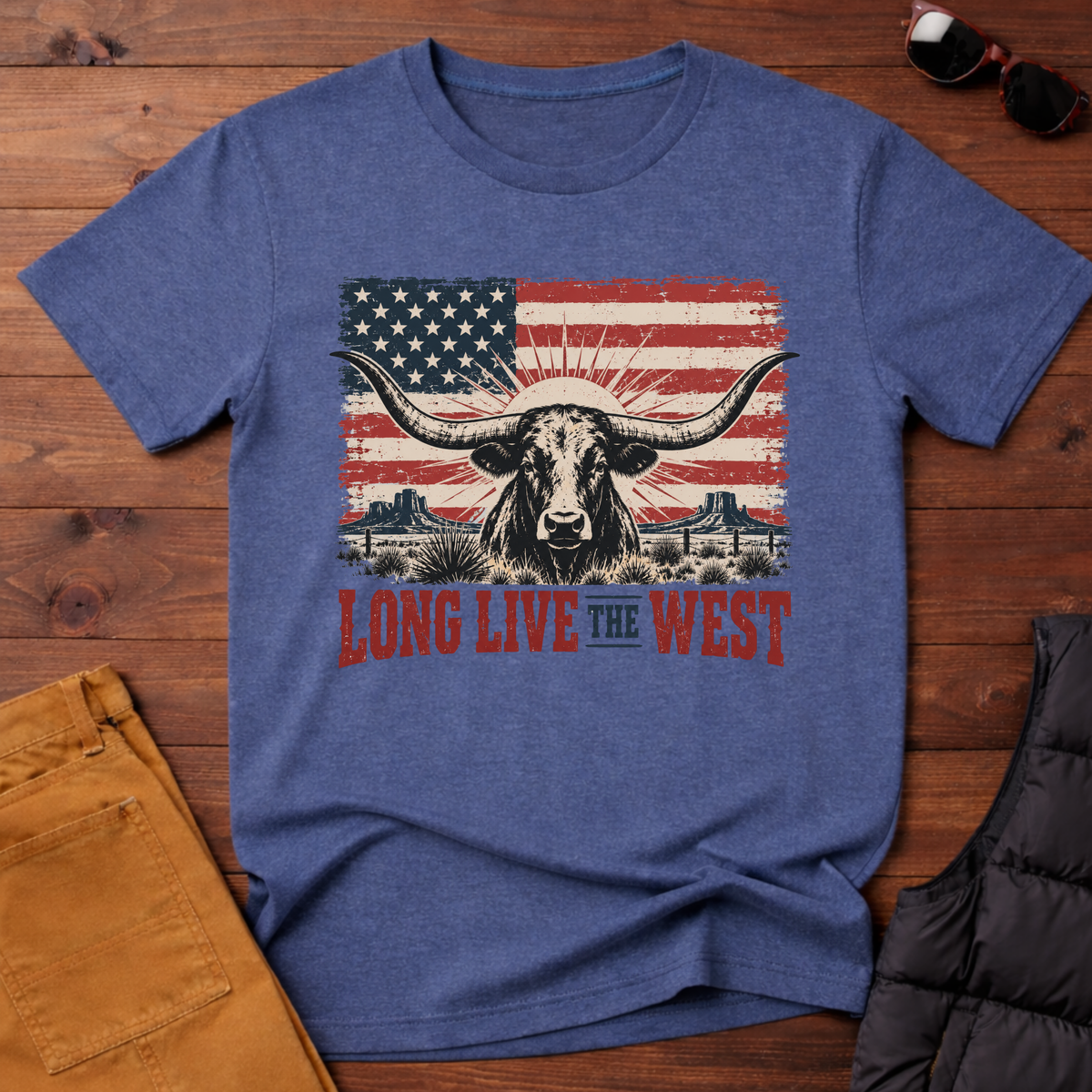 Long Live the West Longhorn Tee