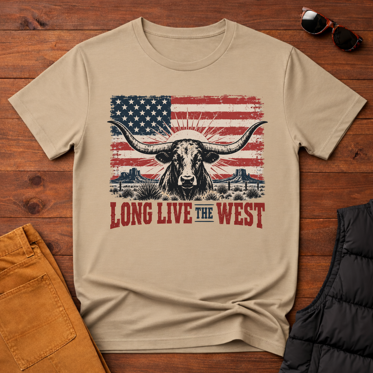 Long Live the West Longhorn Tee