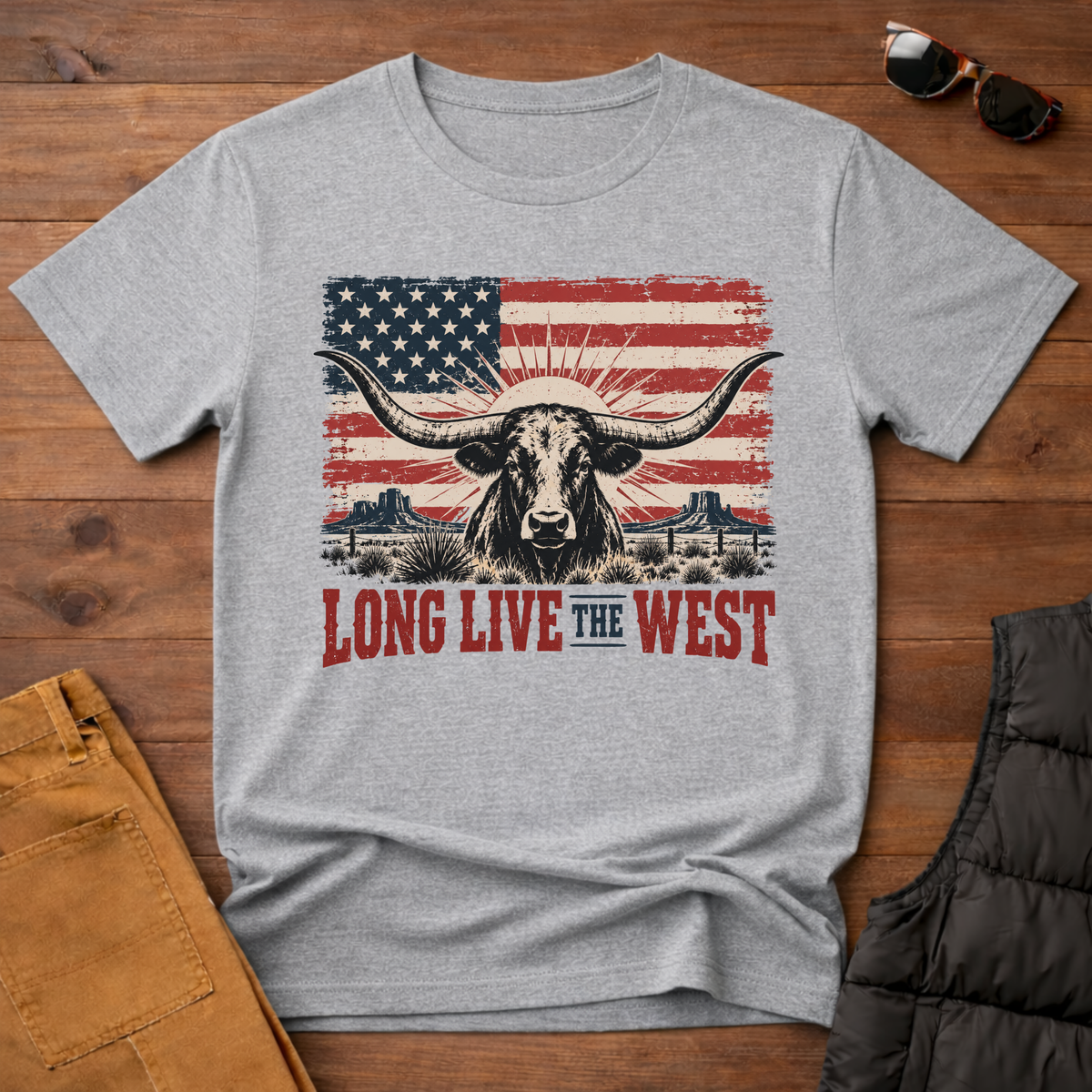 Long Live the West Longhorn Tee