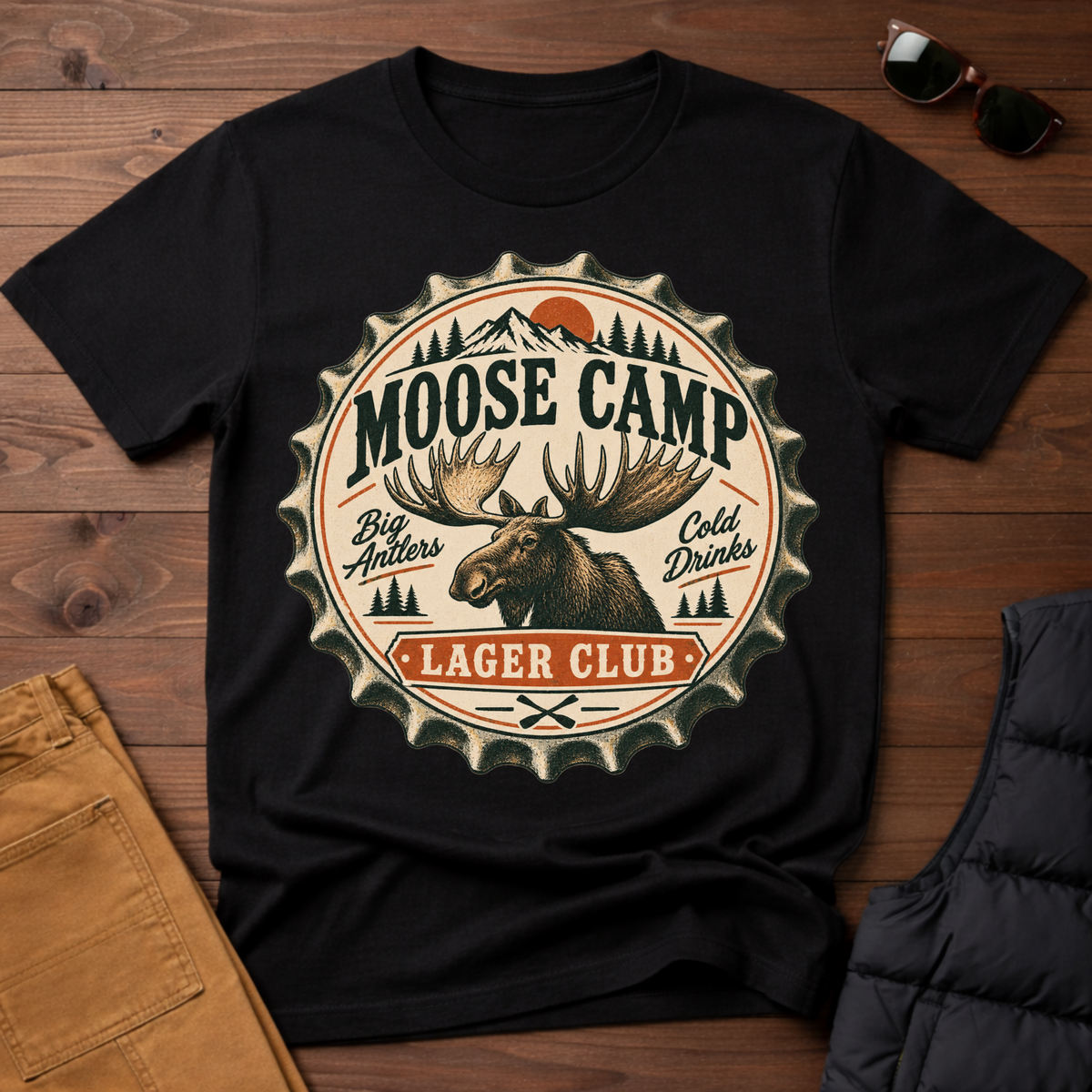 Moose Camp Lager Club T-Shirt