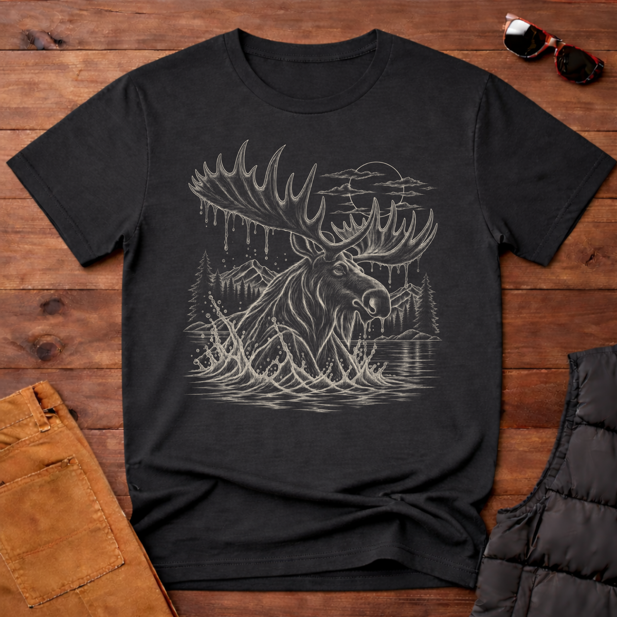 Moose Portrait T-Shirt