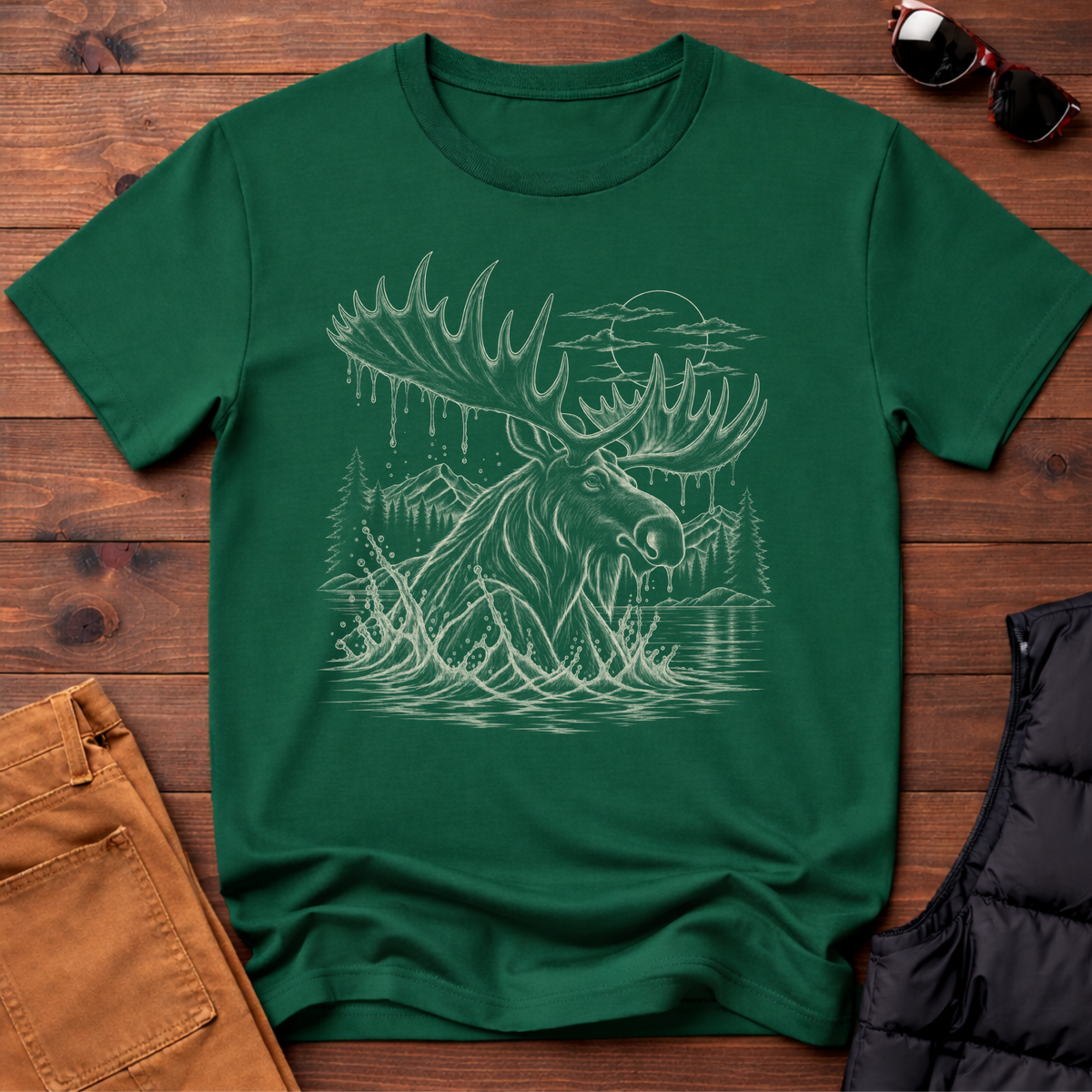 Moose Portrait T-Shirt