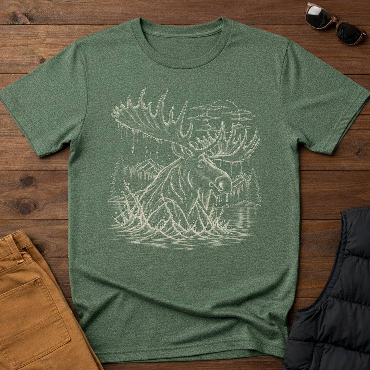 Moose Portrait T-Shirt