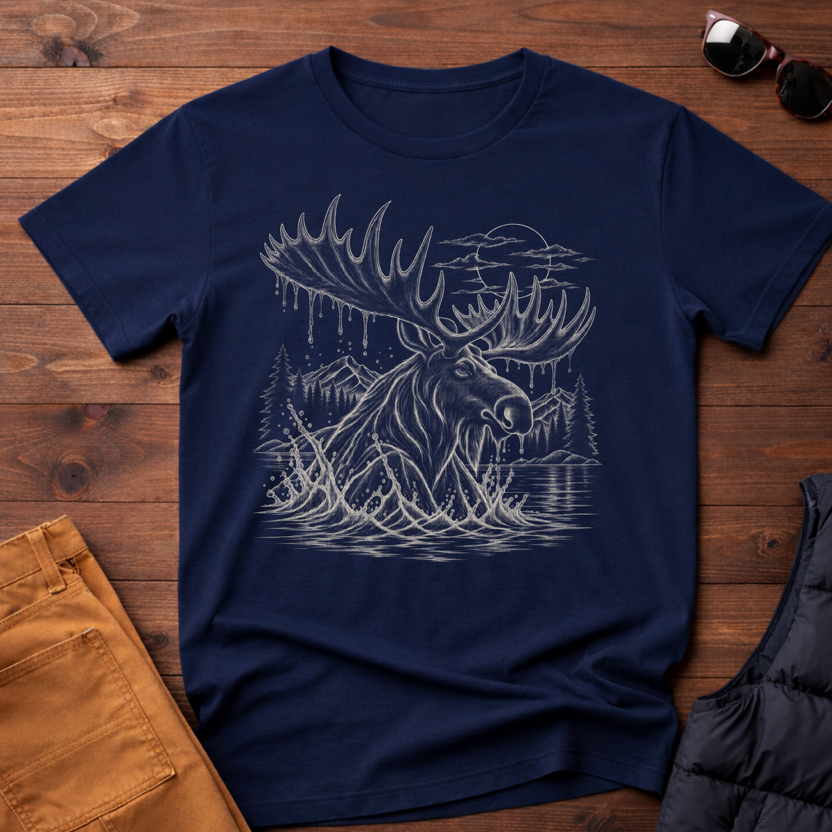 Moose Portrait T-Shirt
