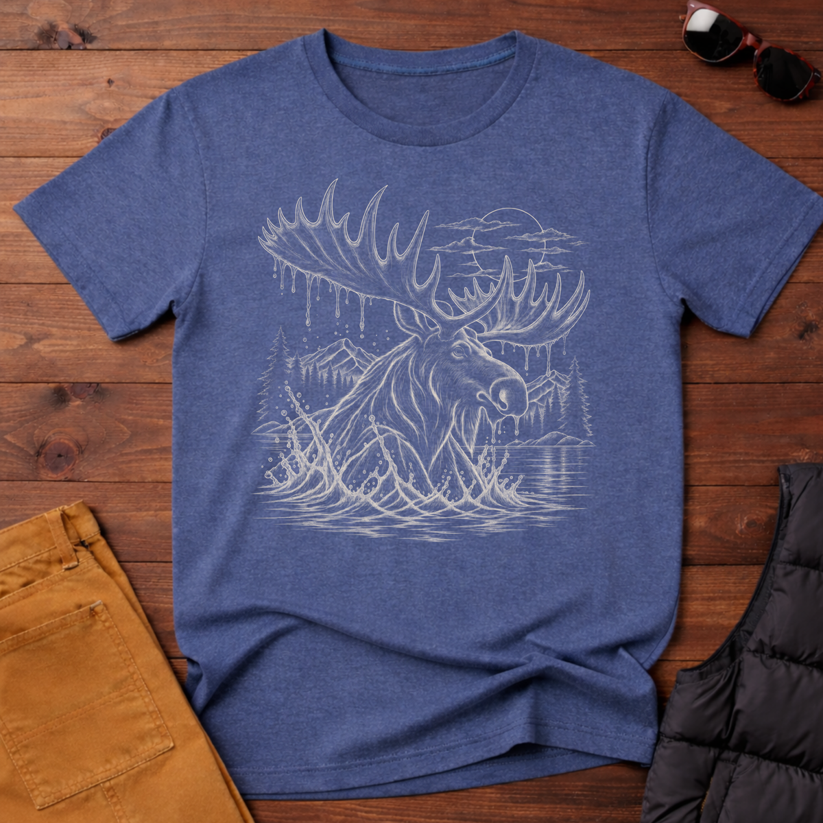 Moose Portrait T-Shirt