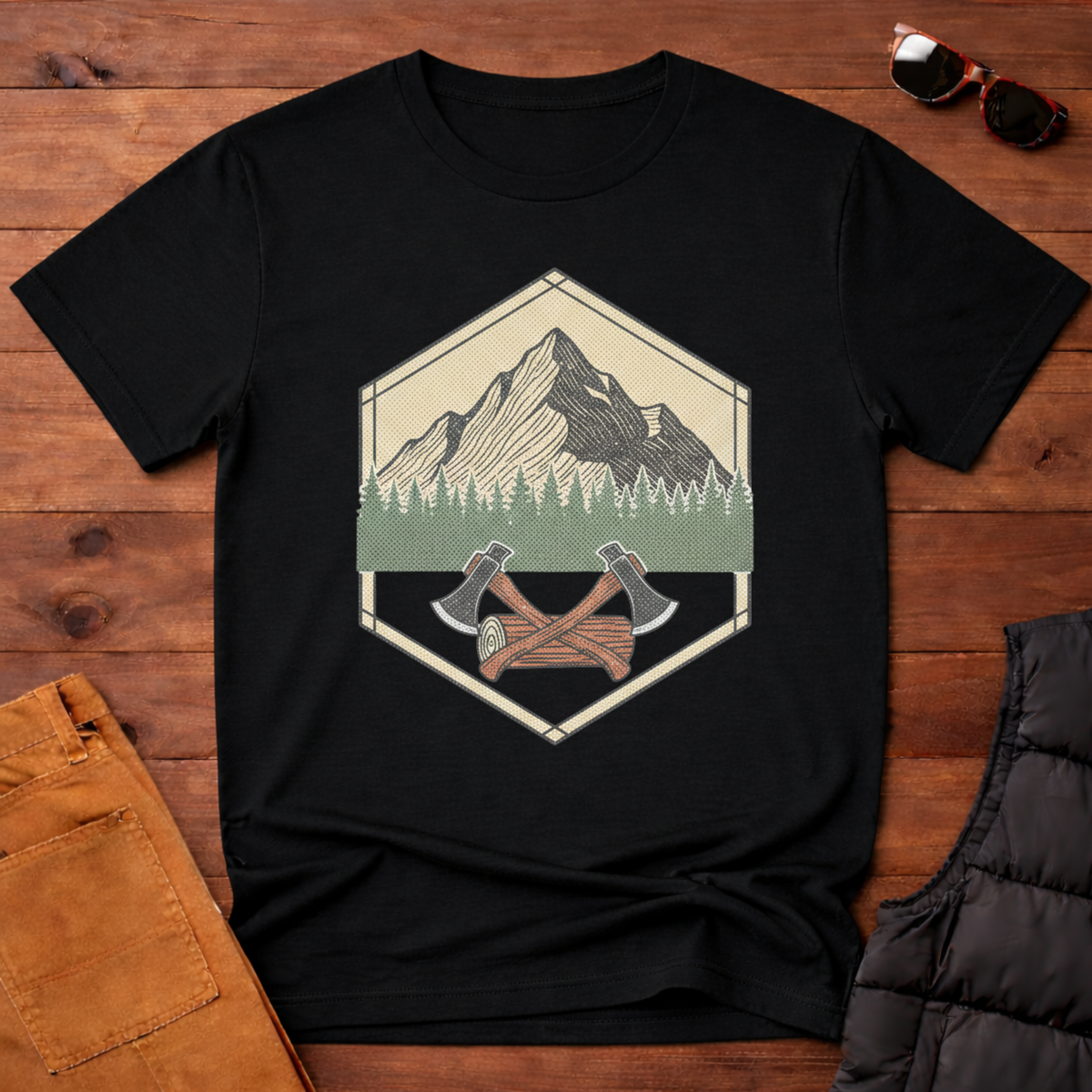 Mountain Logging Axe T-Shirt