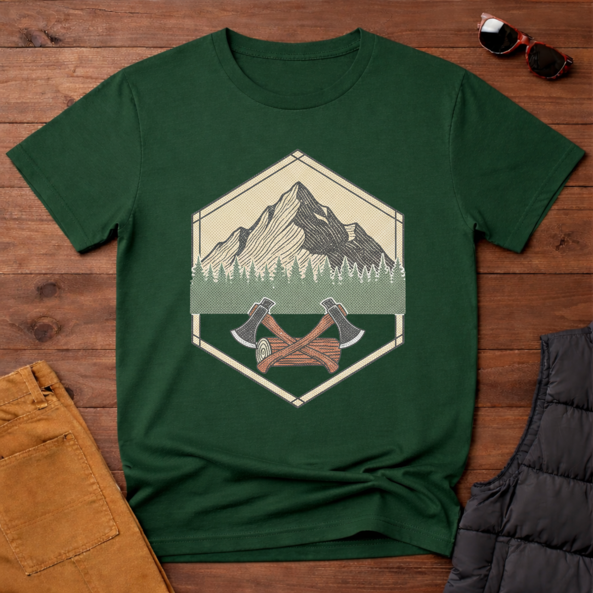Mountain Logging Axe T-Shirt