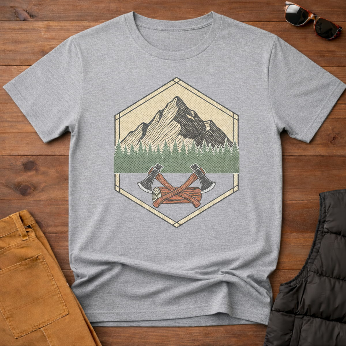 Mountain Logging Axe T-Shirt