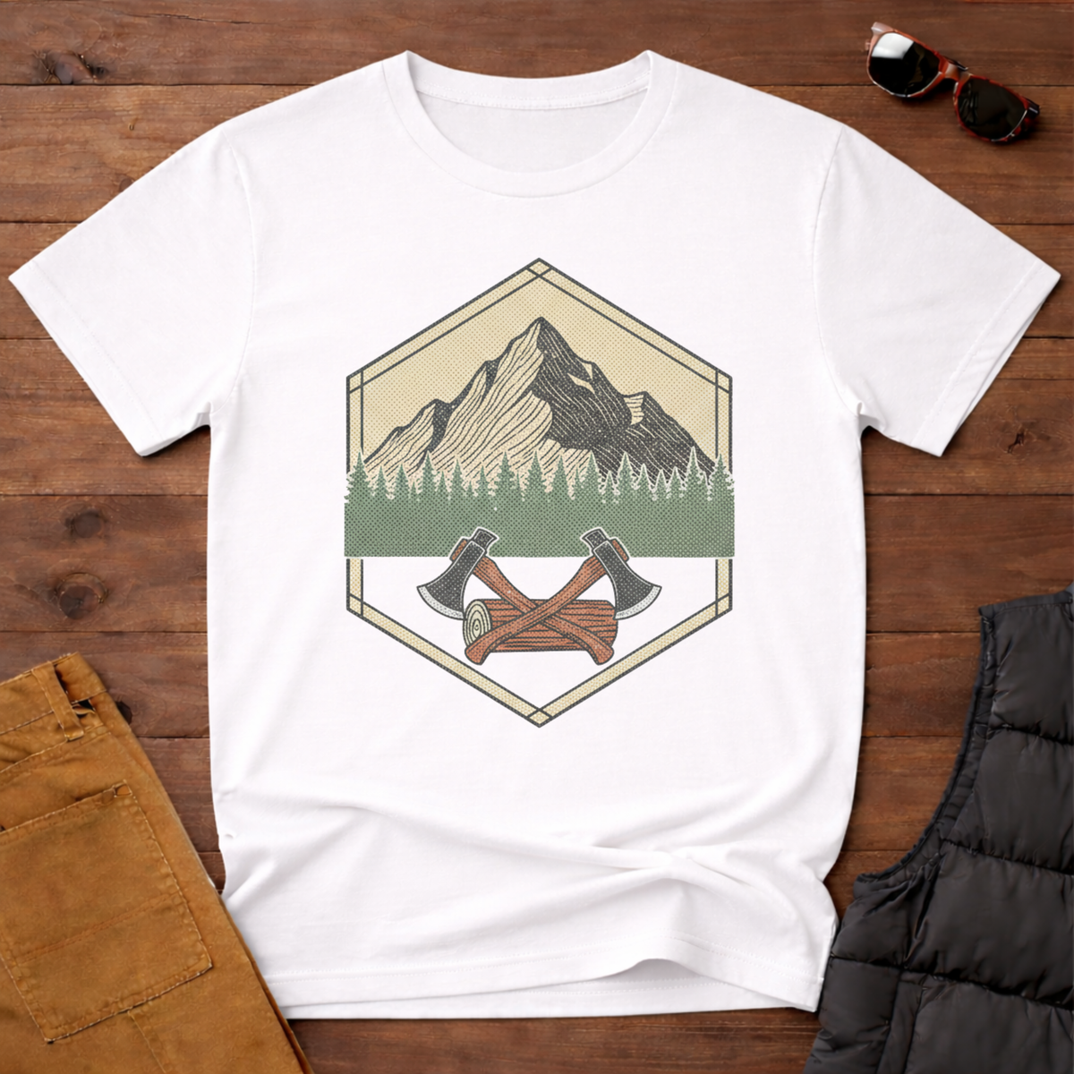 Mountain Logging Axe T-Shirt