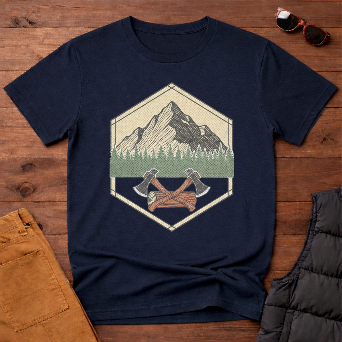 Mountain Logging Axe T-Shirt