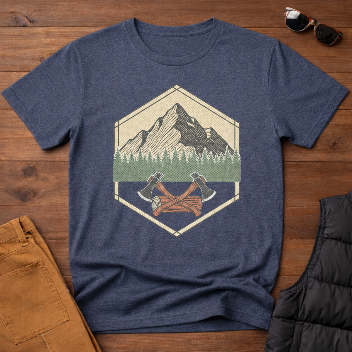 Mountain Logging Axe T-Shirt