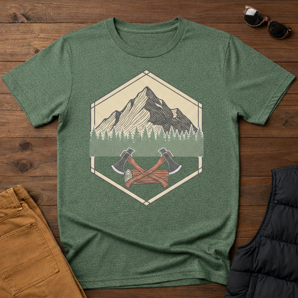 Mountain Logging Axe T-Shirt