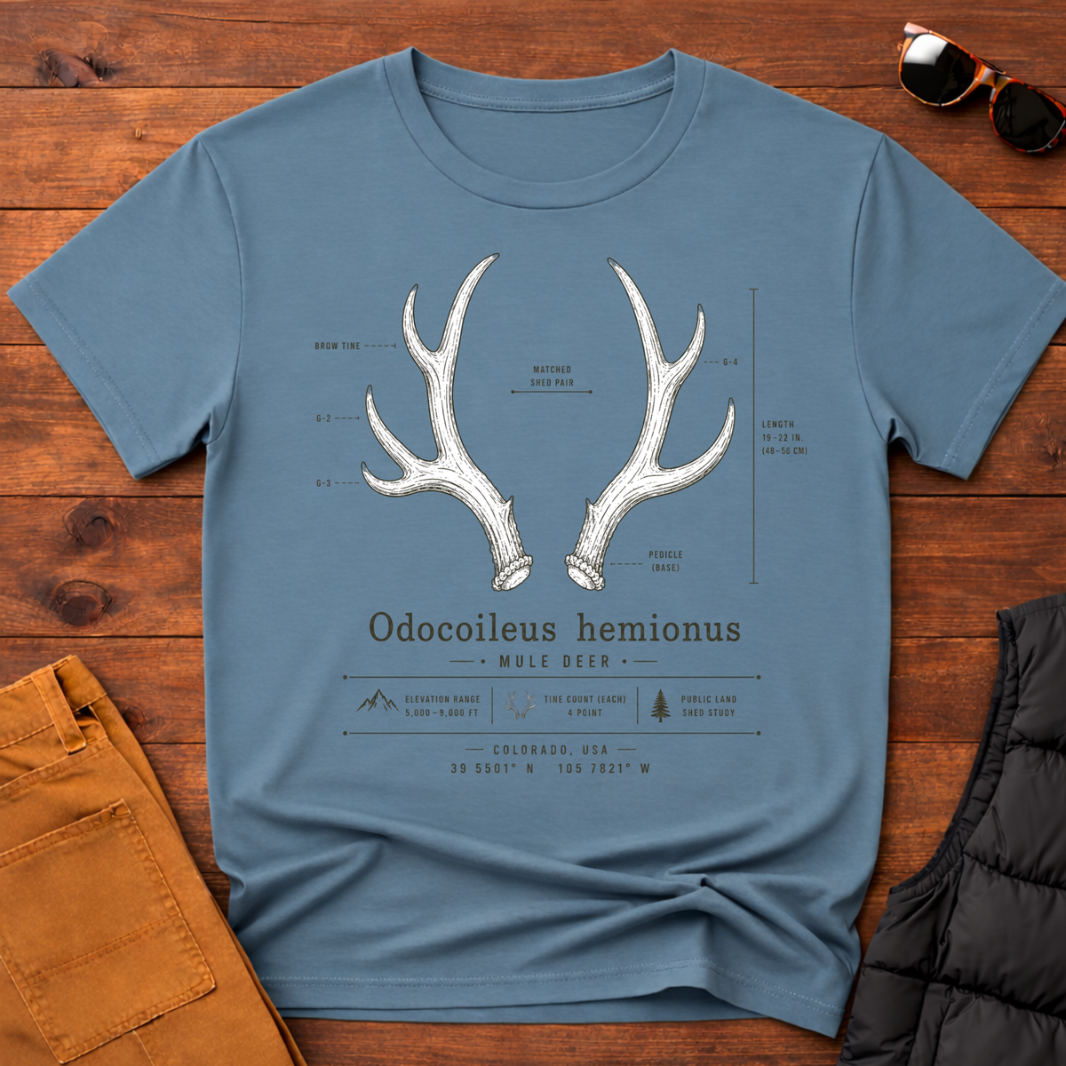 Mule Deer Antler T-Shirt