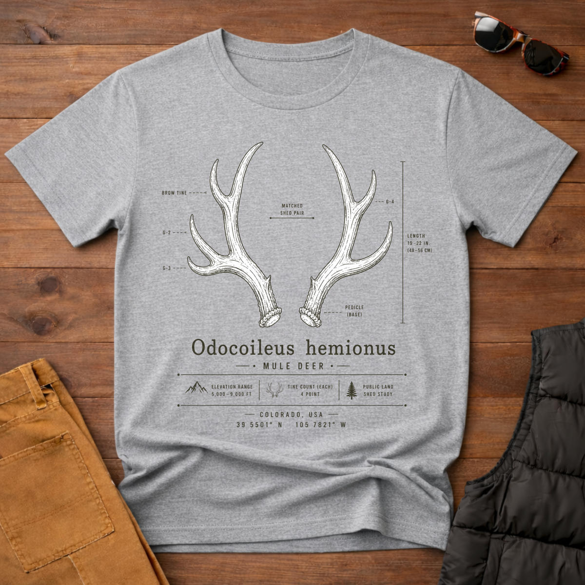 Mule Deer Antler T-Shirt