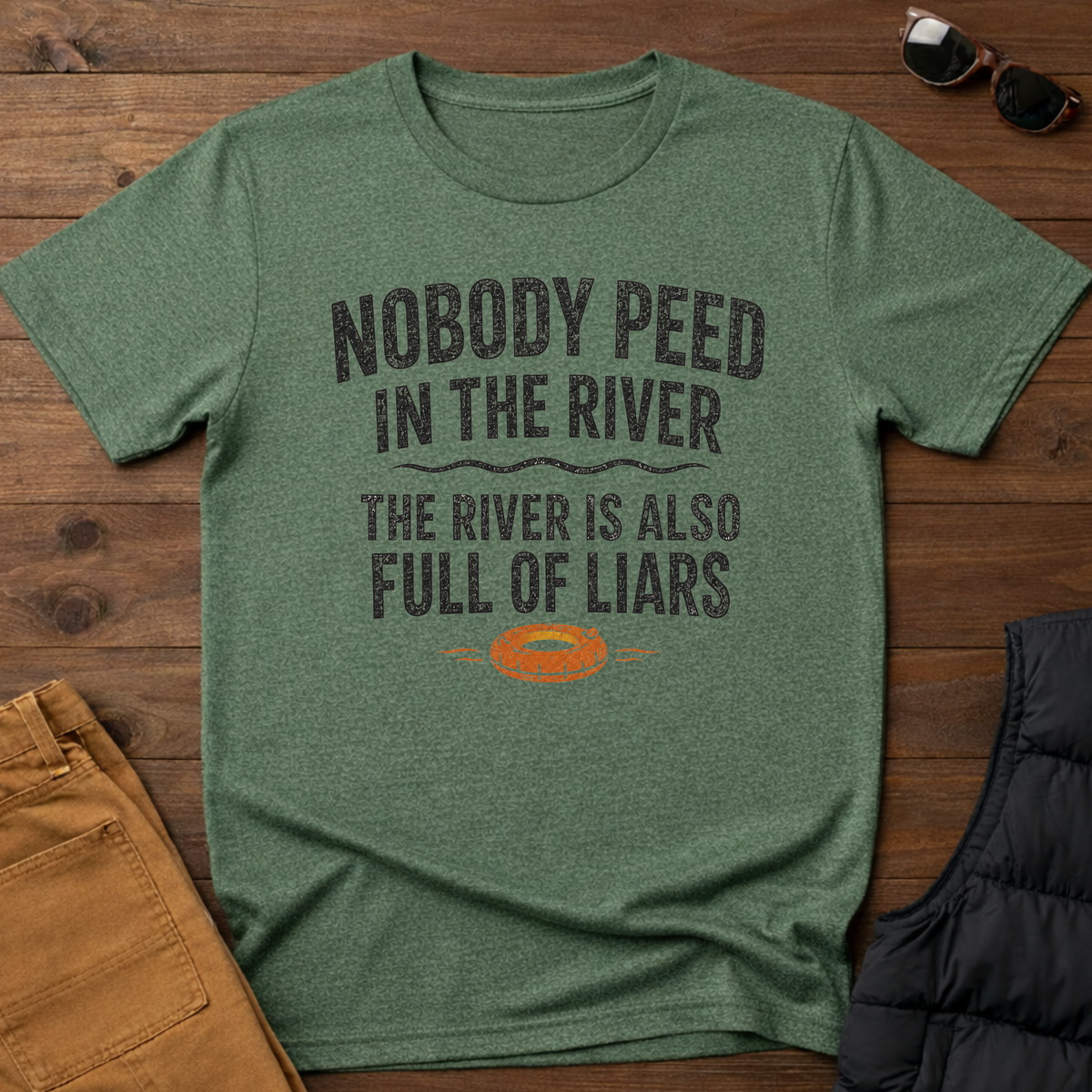 Nobody Peed In The River T-Shirt