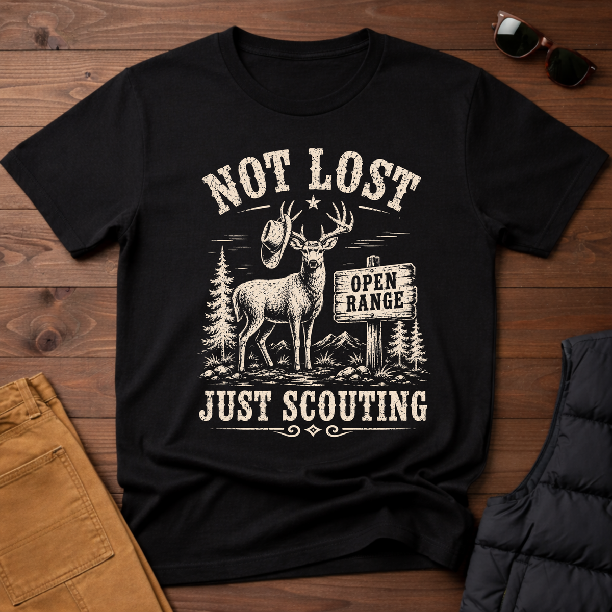 Not Lost Just Scouting T-Shirt
