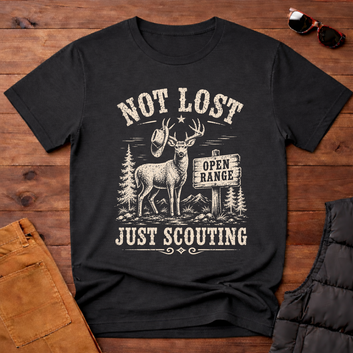 Not Lost Just Scouting T-Shirt