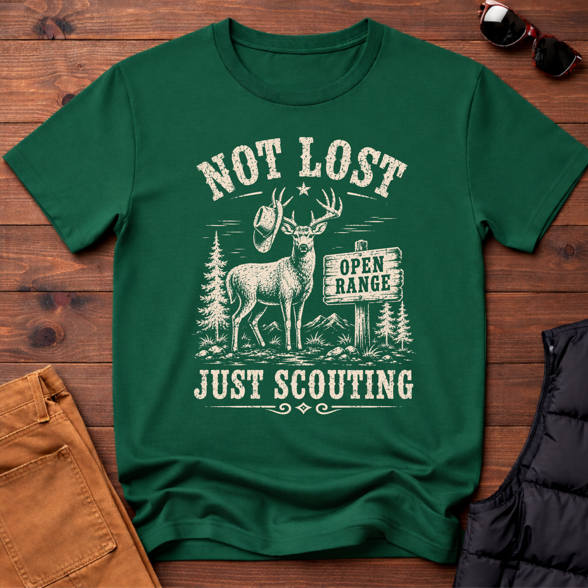 Not Lost Just Scouting T-Shirt