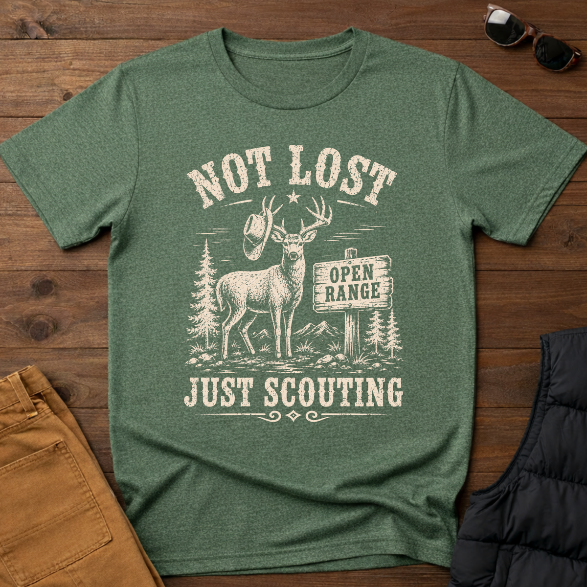 Not Lost Just Scouting T-Shirt