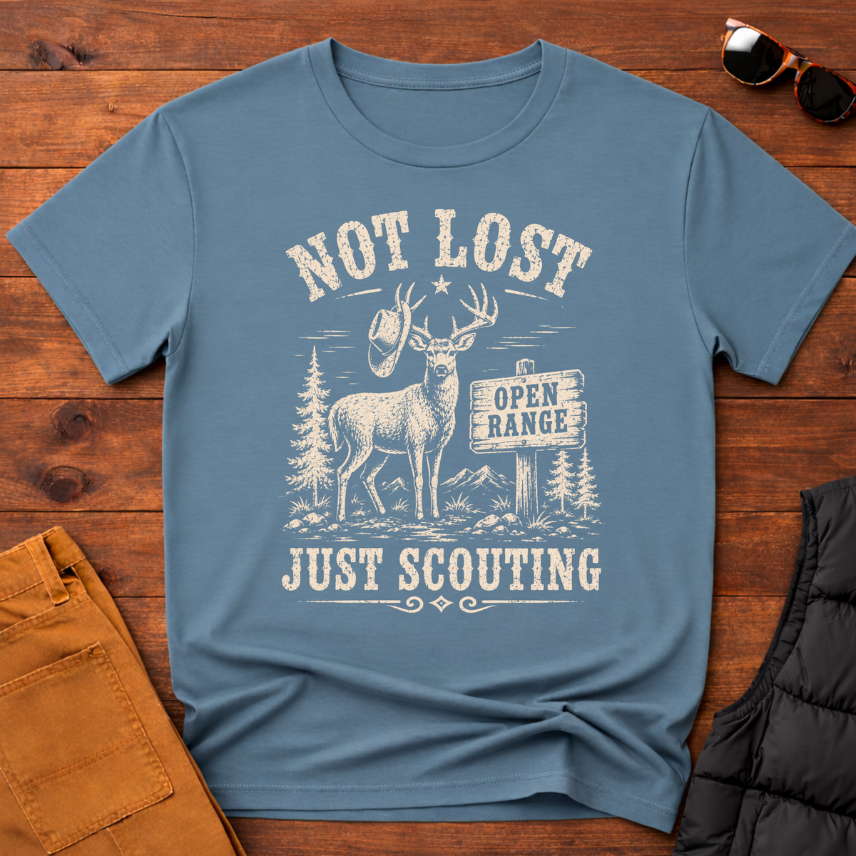 Not Lost Just Scouting T-Shirt