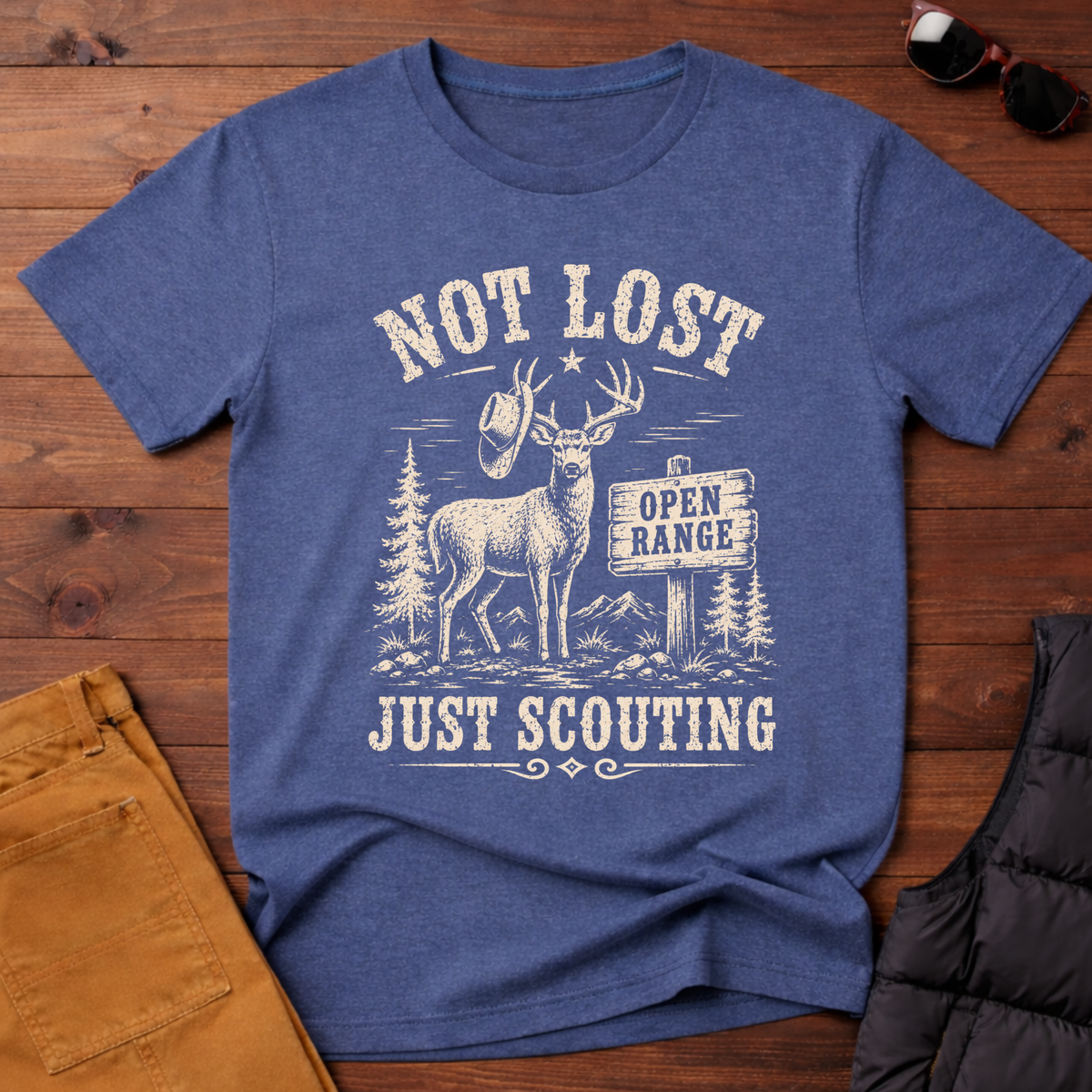 Not Lost Just Scouting T-Shirt