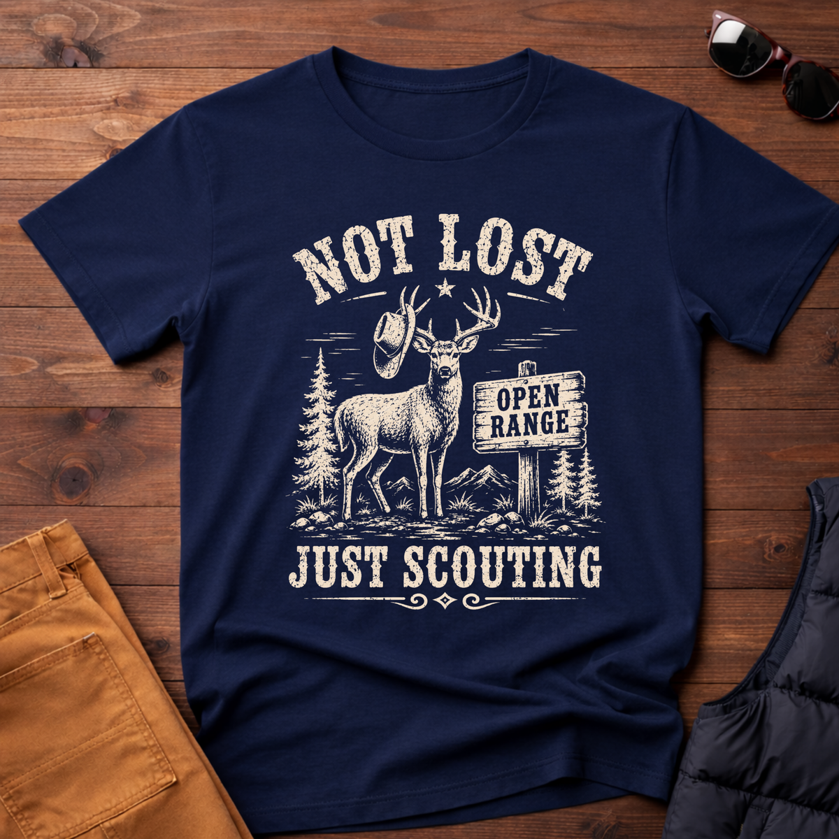 Not Lost Just Scouting T-Shirt