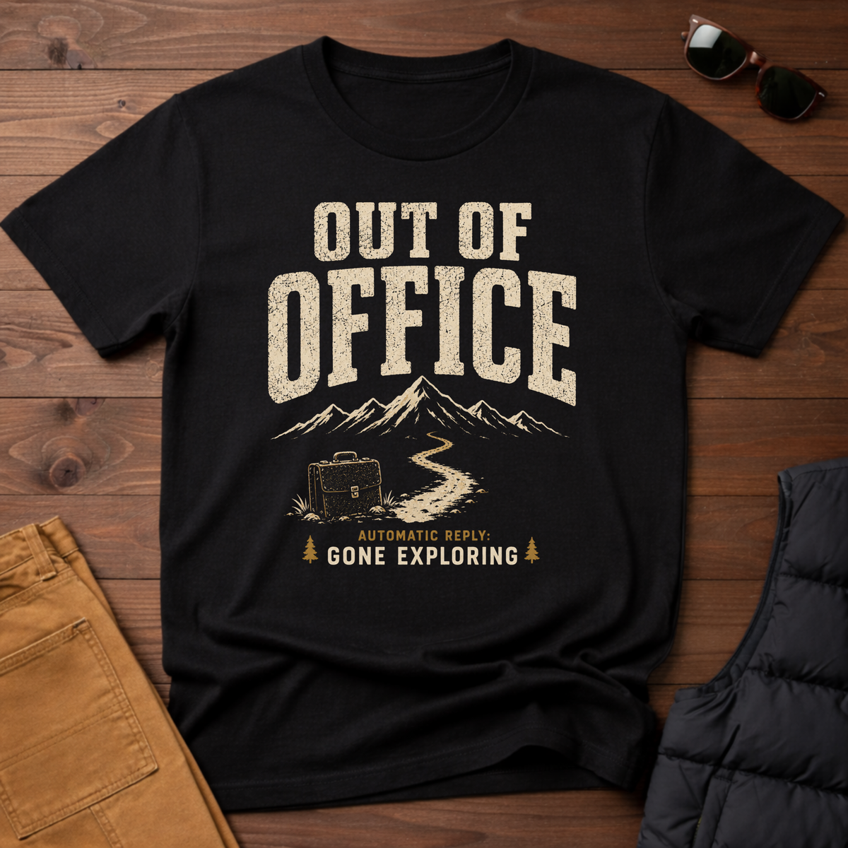 Out Of Office Gone Exploring T-Shirt