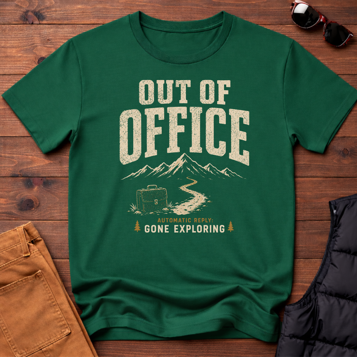 Out Of Office Gone Exploring T-Shirt